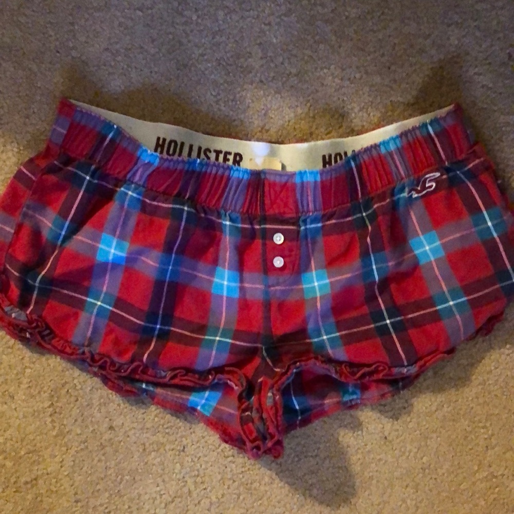 Plaid Hollister sleep shorts